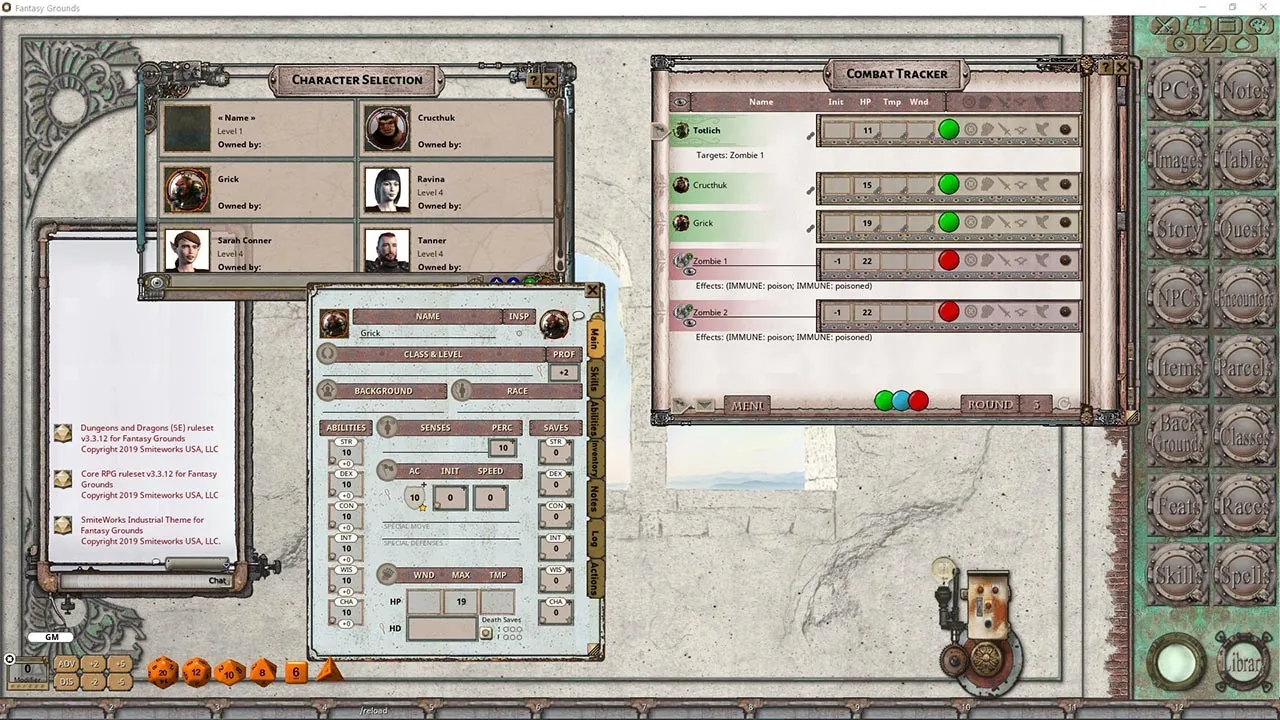 Fantasy Grounds - FG Theme - INDUSTRIAL Screenshot 1