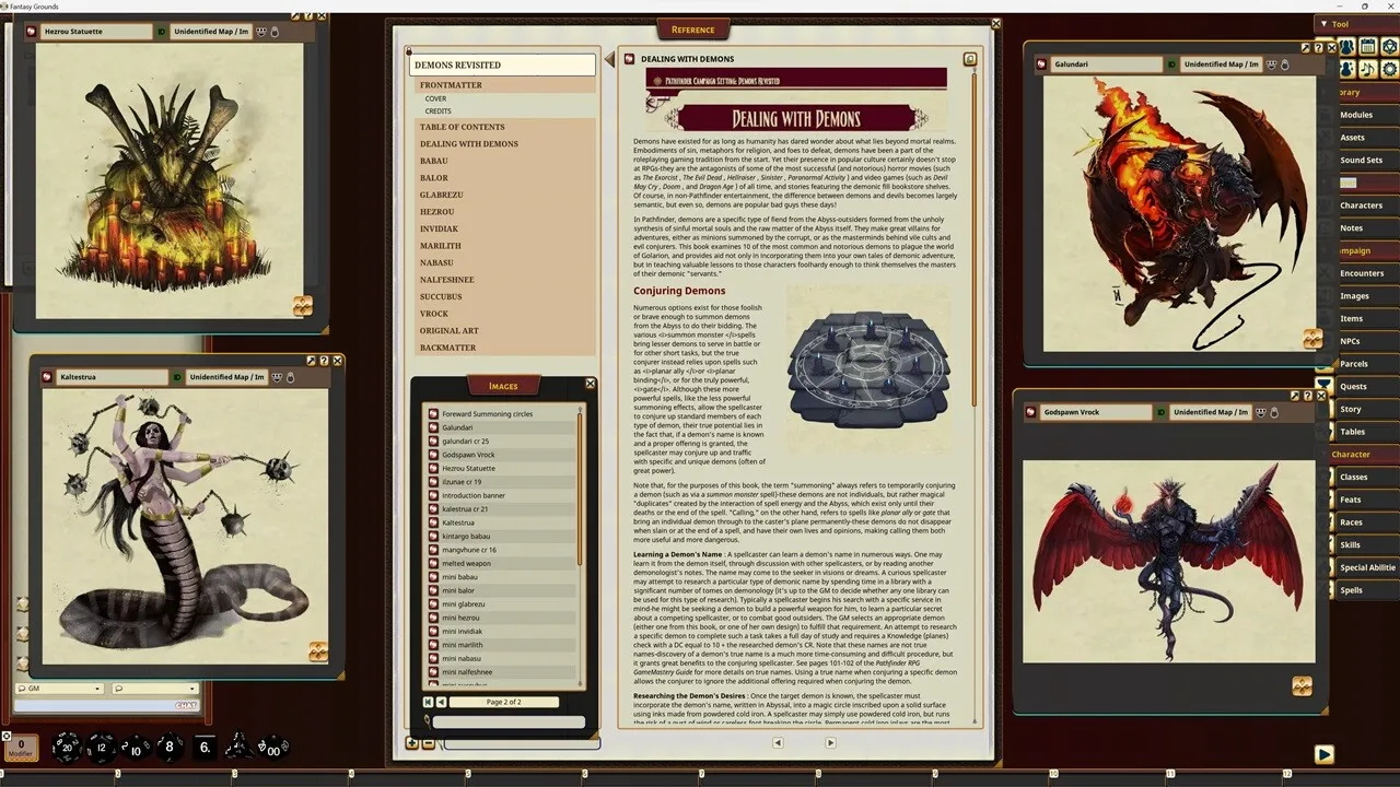 Fantasy Grounds - Pathfinder RPG - Campaign Setting: Demons Revisited Screenshot 3