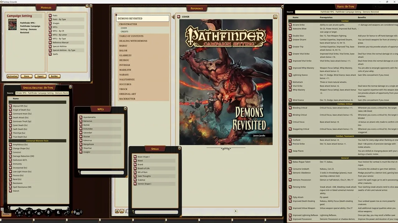 Fantasy Grounds - Pathfinder RPG - Campaign Setting: Demons Revisited Screenshot 0