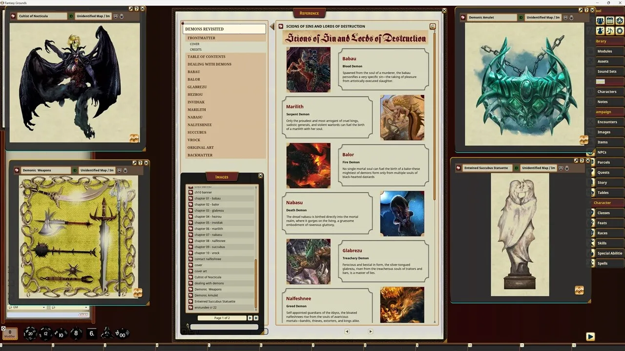 Fantasy Grounds - Pathfinder RPG - Campaign Setting: Demons Revisited Screenshot 1