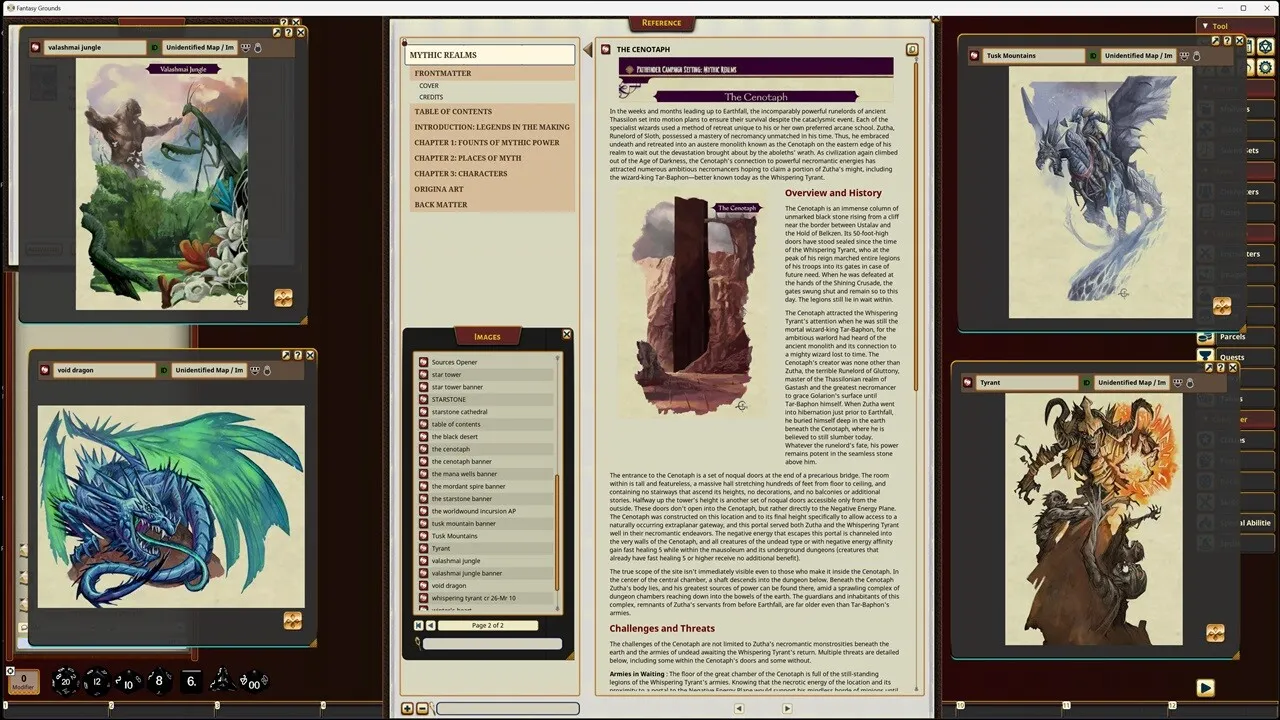 Fantasy Grounds - Pathfinder RPG - Campaign Setting: Mythic Realms Screenshot 4