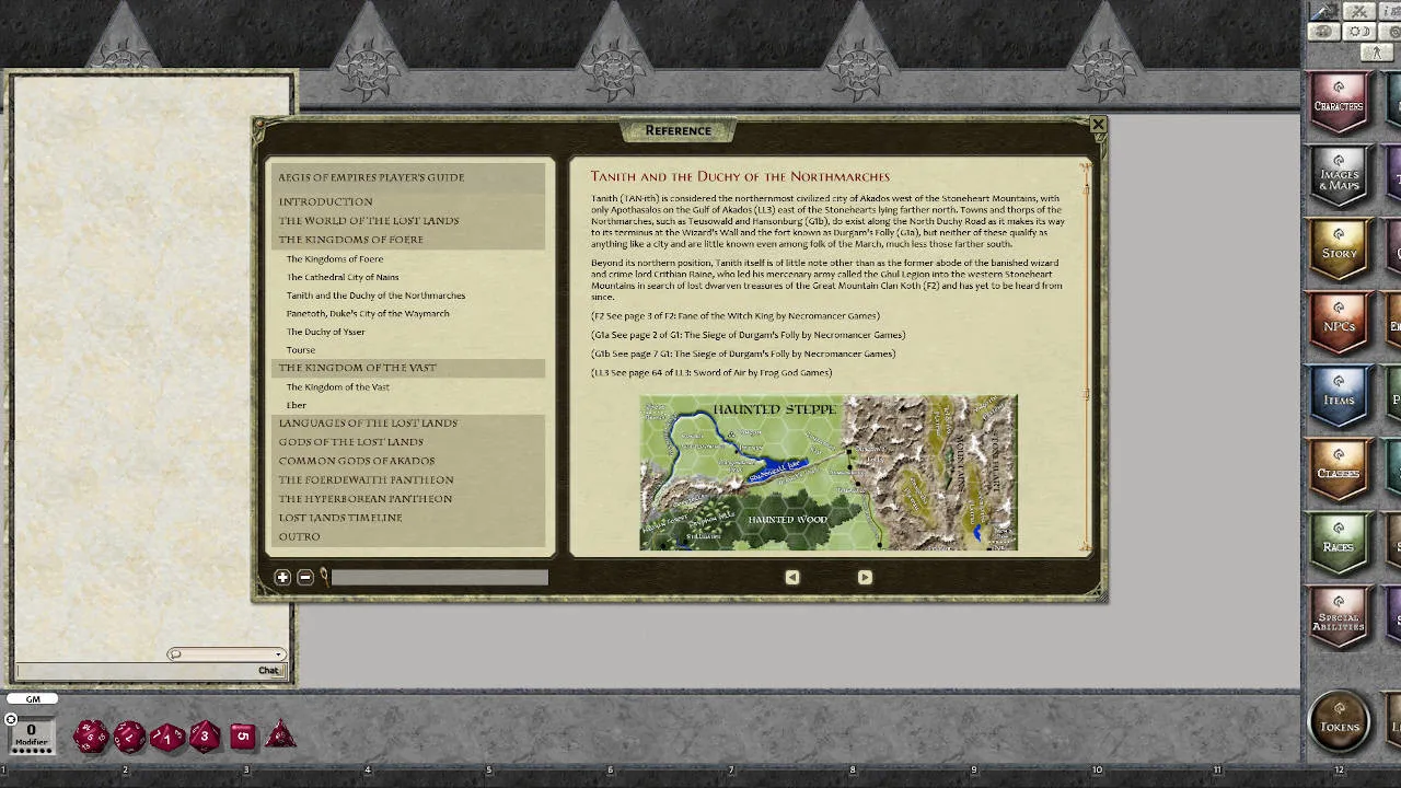 Fantasy Grounds - Aegis of Empires Player's Guide Screenshot 4
