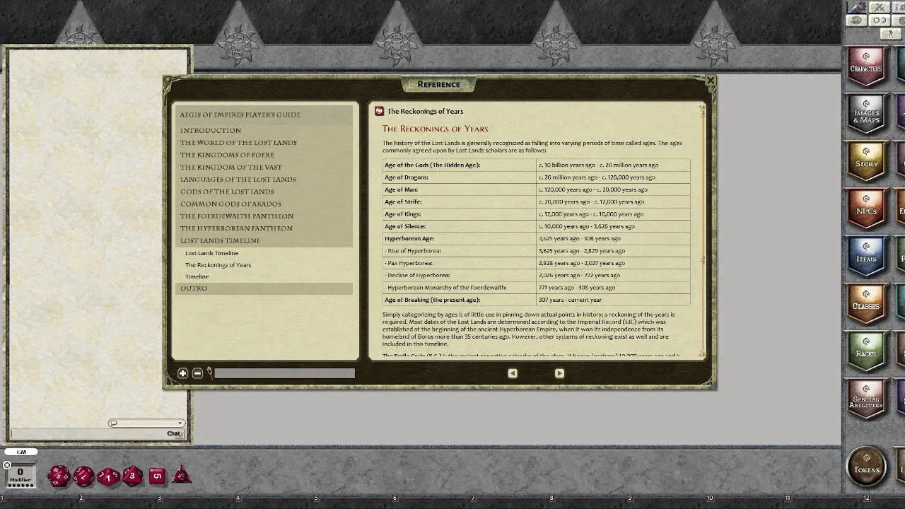 Fantasy Grounds - Aegis of Empires Player's Guide Screenshot 2