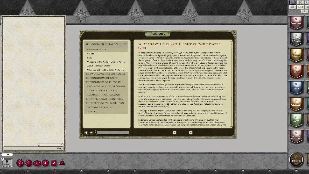 Fantasy Grounds - Aegis of Empires Player's Guide Screenshot 3