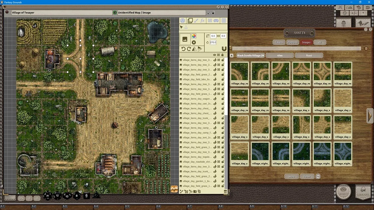Fantasy Grounds - Black Scrolls Village (Map Tile Pack) Screenshot 4