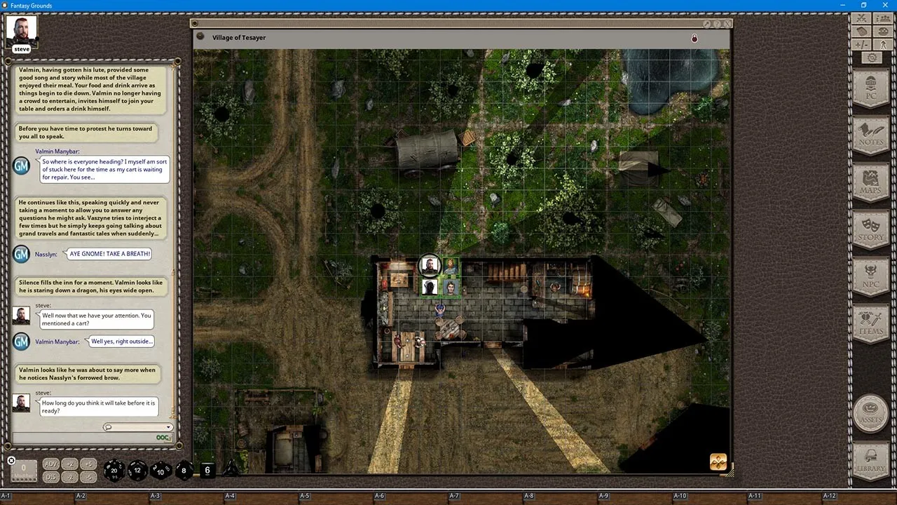 Fantasy Grounds - Black Scrolls Village (Map Tile Pack) Screenshot 1
