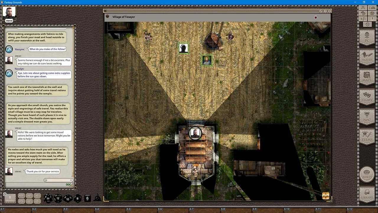 Fantasy Grounds - Black Scrolls Village (Map Tile Pack) Screenshot 3