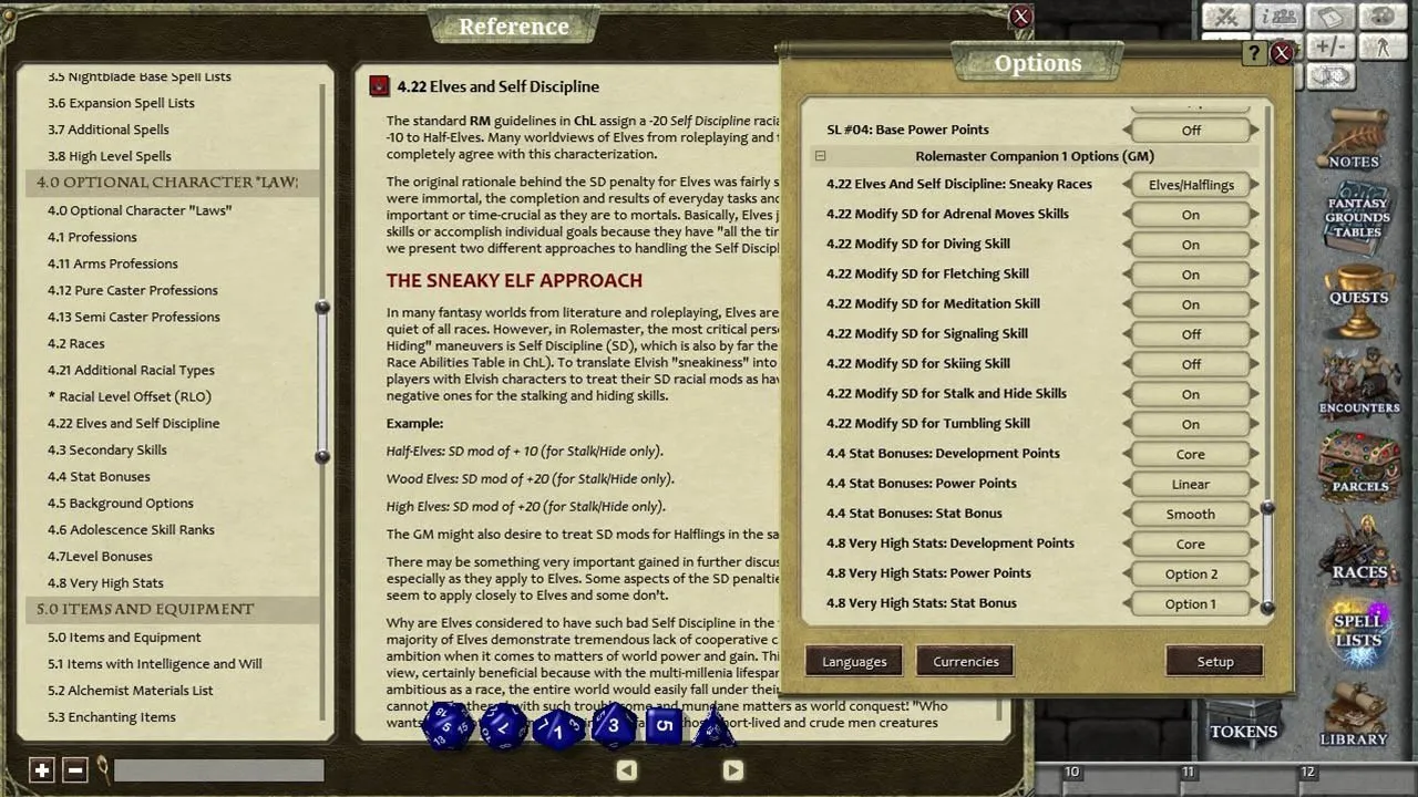 Fantasy Grounds - Rolemaster Companion I Screenshot 4