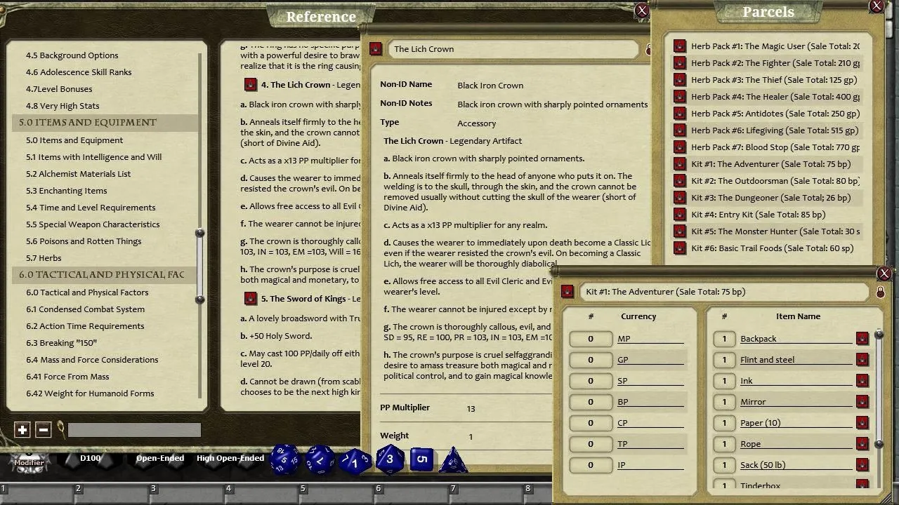 Fantasy Grounds - Rolemaster Companion I Screenshot 2
