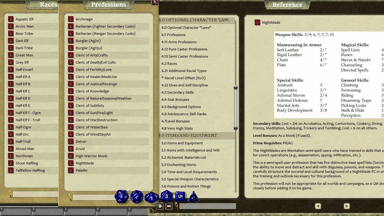 Fantasy Grounds - Rolemaster Companion I Screenshot 0