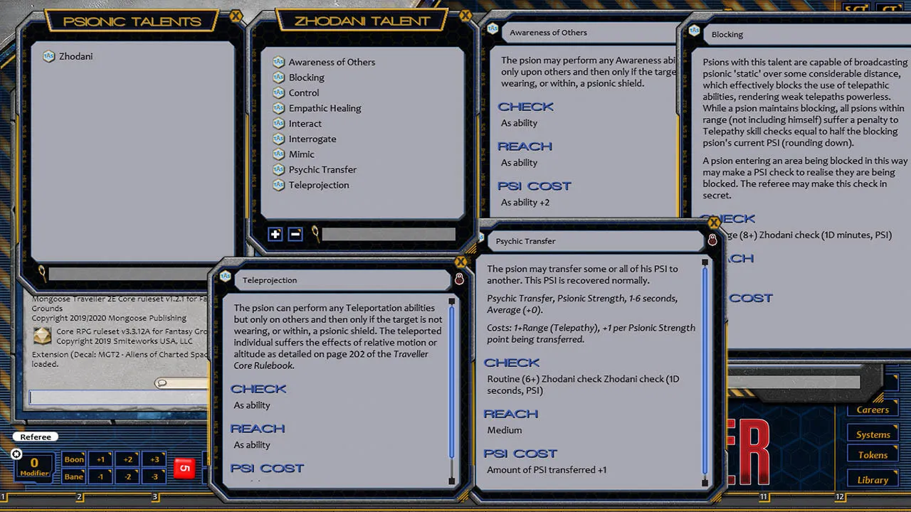 Fantasy Grounds - Aliens of Charted Space Volume 1 Screenshot 4