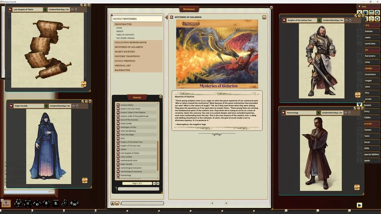 Fantasy Grounds - Pathfinder RPG - Campaign Setting: Occult Mysteries Screenshot 2