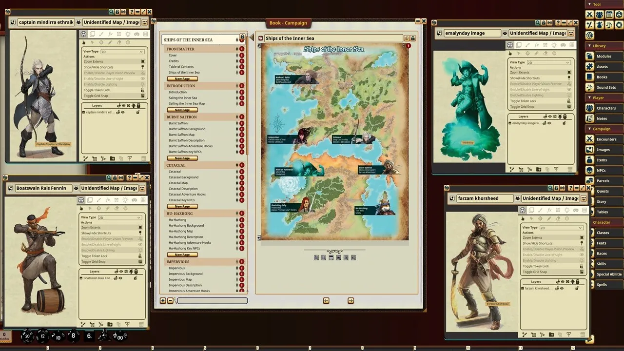 Fantasy Grounds - Pathfinder RPG - Campaign Setting: Ships of the Inner Sea Screenshot 3