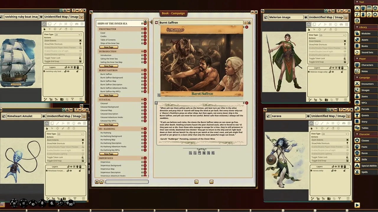 Fantasy Grounds - Pathfinder RPG - Campaign Setting: Ships of the Inner Sea Screenshot 2