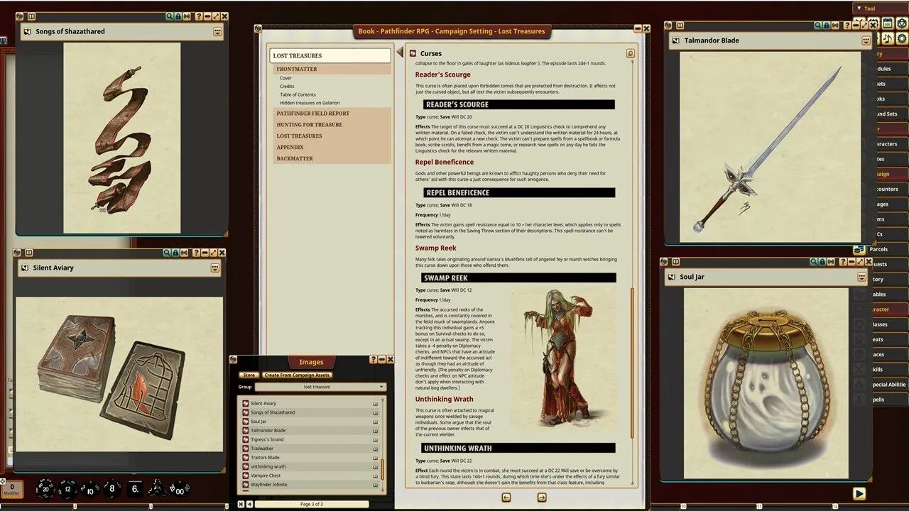 Fantasy Grounds - Pathfinder RPG - Campaign Setting: Lost Treasures Screenshot 0