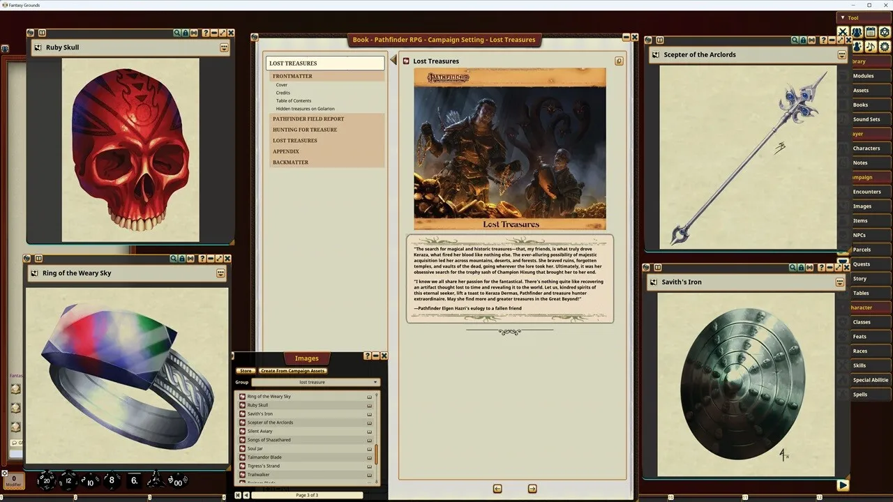 Fantasy Grounds - Pathfinder RPG - Campaign Setting: Lost Treasures Screenshot 3