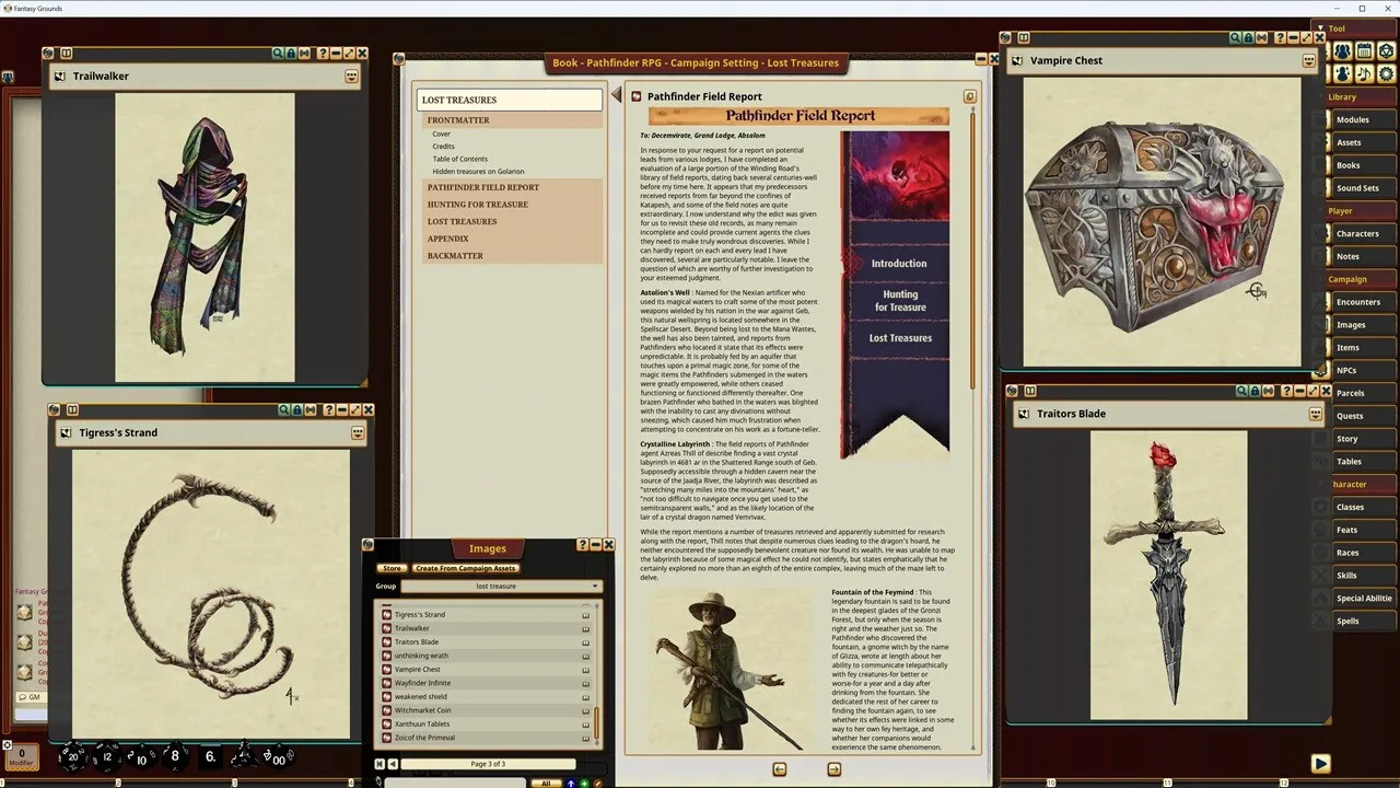Fantasy Grounds - Pathfinder RPG - Campaign Setting: Lost Treasures Screenshot 2