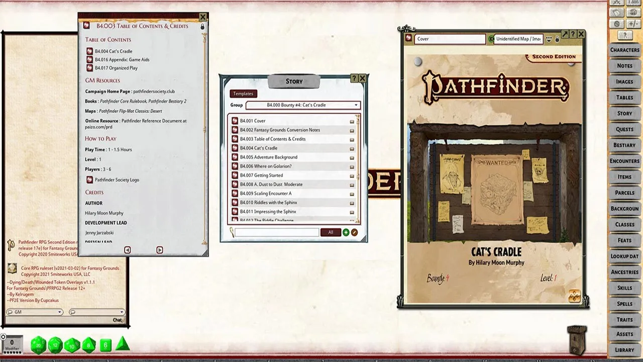 Fantasy Grounds - Pathfinder RPG - Pathfinder Bounty #4: Cat's Cradle Screenshot 4