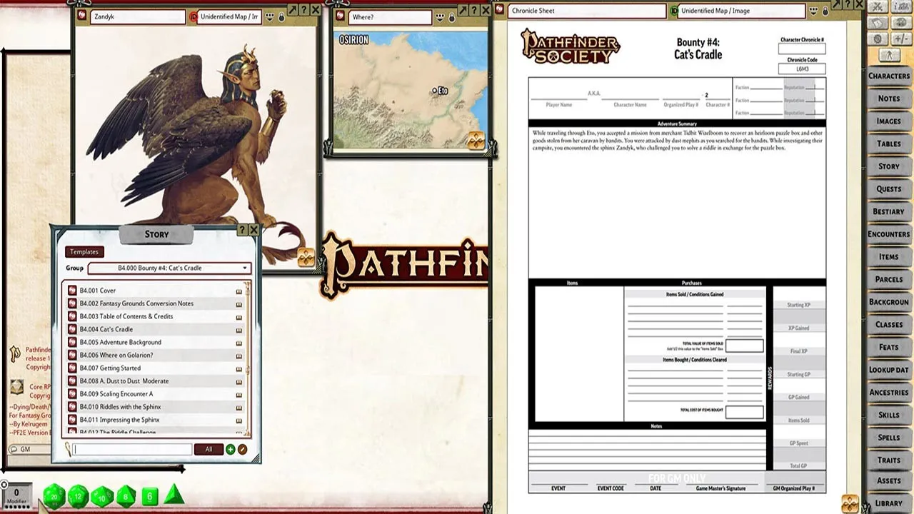 Fantasy Grounds - Pathfinder RPG - Pathfinder Bounty #4: Cat's Cradle Screenshot 1