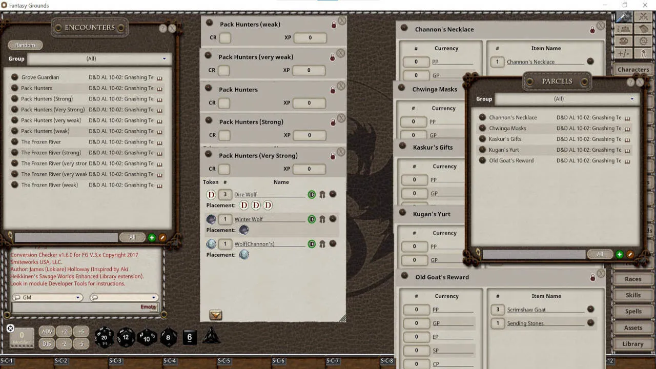 Fantasy Grounds - D&D Adventurers League 10-02 Gnashing Teeth Screenshot 3