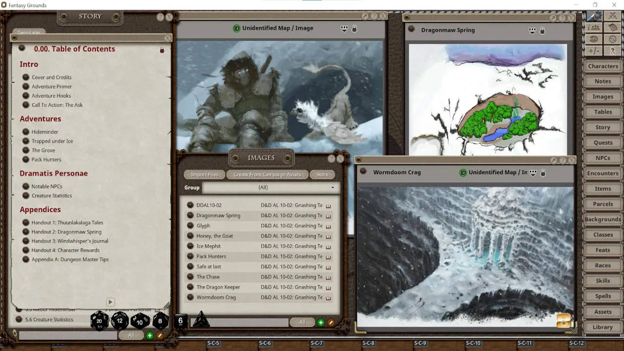 Fantasy Grounds - D&D Adventurers League 10-02 Gnashing Teeth Screenshot 1
