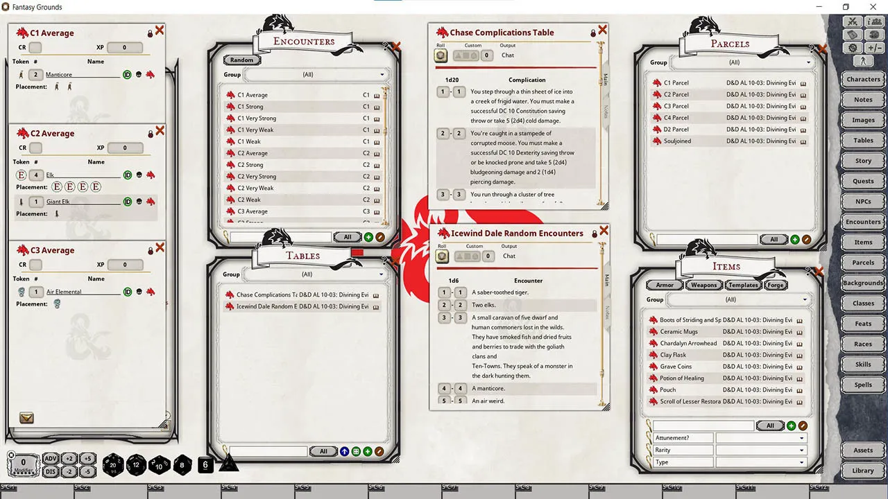 Fantasy Grounds - D&D Adventurers League 10-03 Divining Evil Screenshot 3