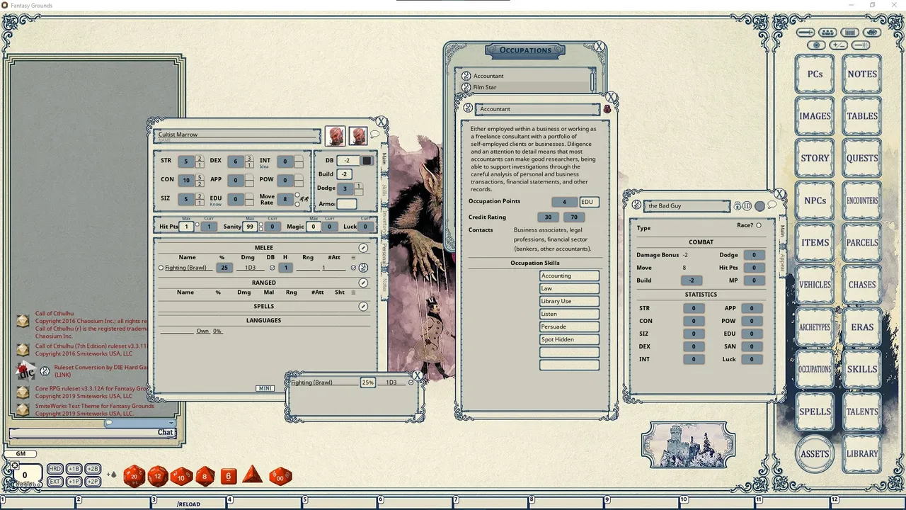 Fantasy Grounds - FG Theme - Winter Screenshot 2