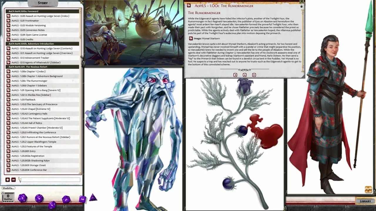 Fantasy Grounds - Pathfinder 2 RPG - Agents of Edgewatch AP 4: Assault on Hunting Lodge Seven Screenshot 3
