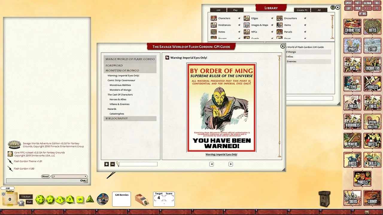 Fantasy Grounds - Flash Gordon RPG Screenshot 4