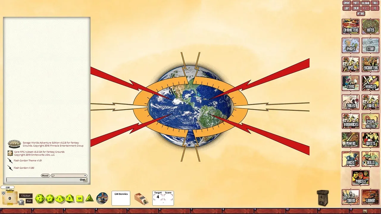 Fantasy Grounds - Flash Gordon RPG Screenshot 1