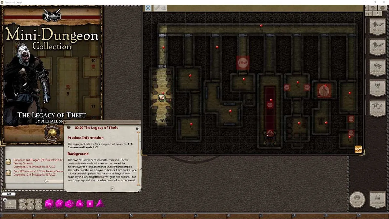 Fantasy Grounds - Mini-Dungeons Bundle #031-035 Screenshot 1