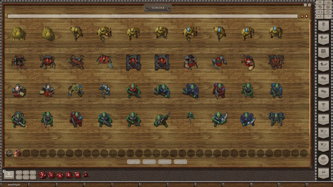Fantasy Grounds - Devin Night Token Pack 149: Warriors of the Wasteland Alien Antagonists Screenshot 3