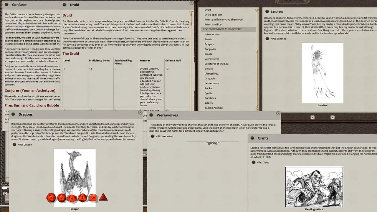 Fantasy Grounds - Sherwood: The Legend of Robin Hood Screenshot 1
