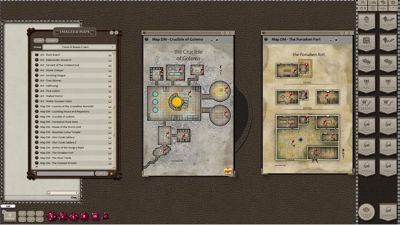 Fantasy Grounds - Tome of Beasts 2 Lairs Screenshot 2