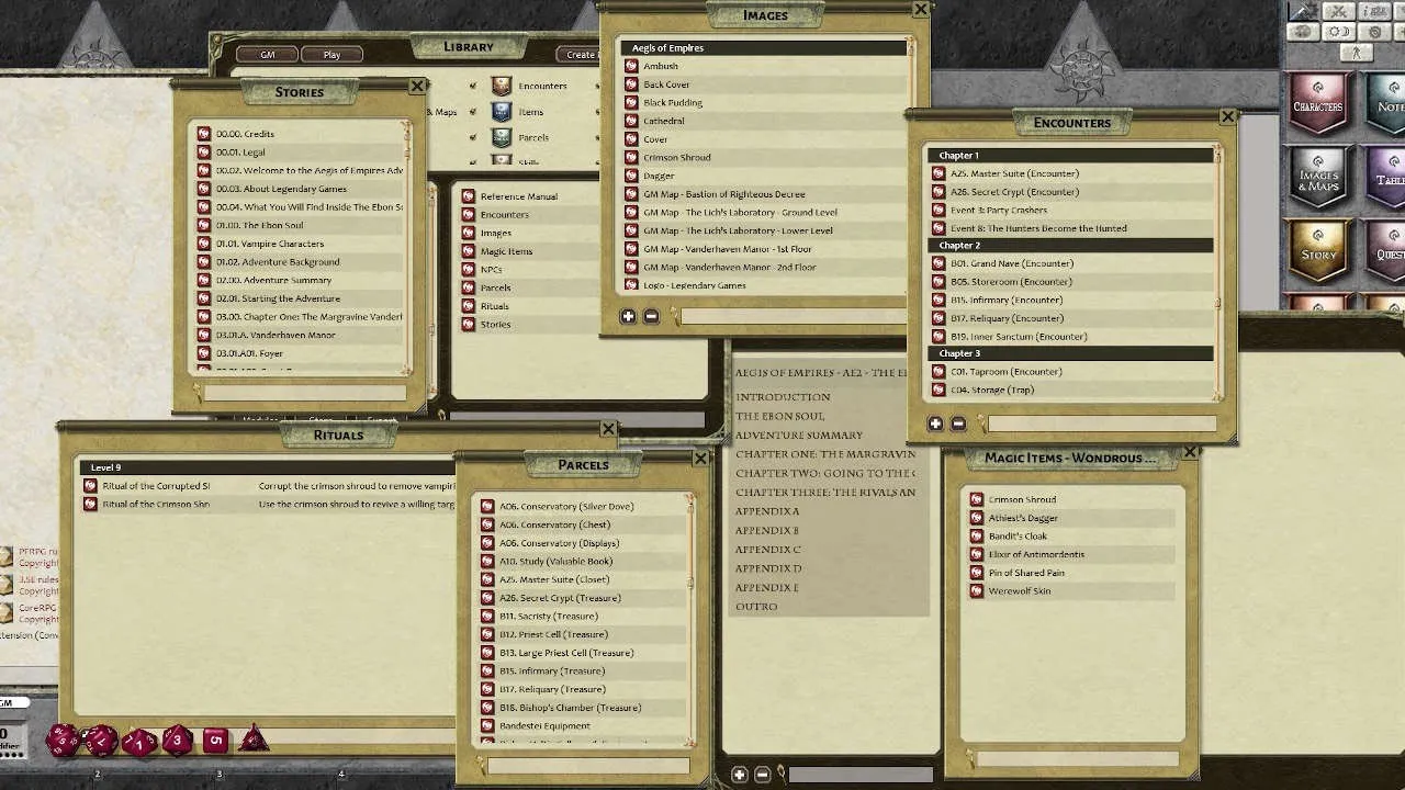 Fantasy Grounds - Aegis of Empires - AE2 - The Ebon Soul (PFRPG) Screenshot 3