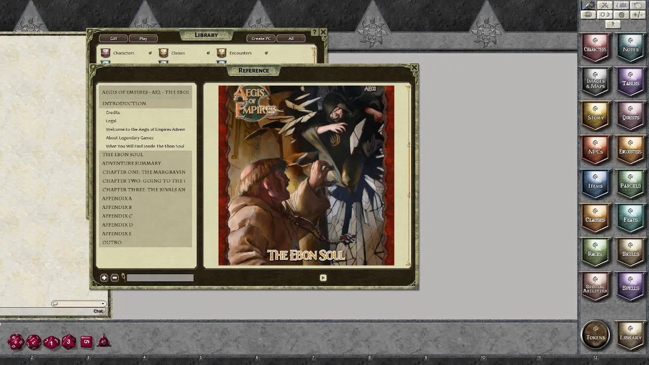 Fantasy Grounds - Aegis of Empires - AE2 - The Ebon Soul (PFRPG) Screenshot 0