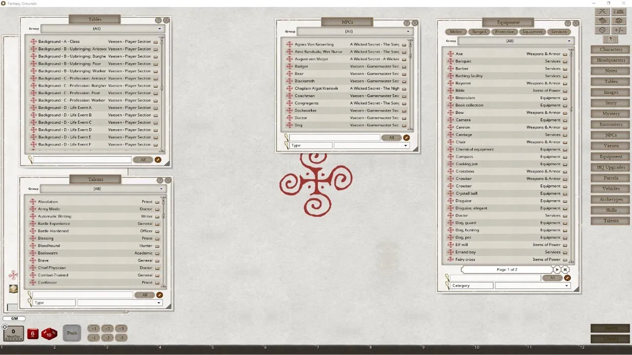 Fantasy Grounds - Vaesen - Nordic Horror Roleplaying Screenshot 4