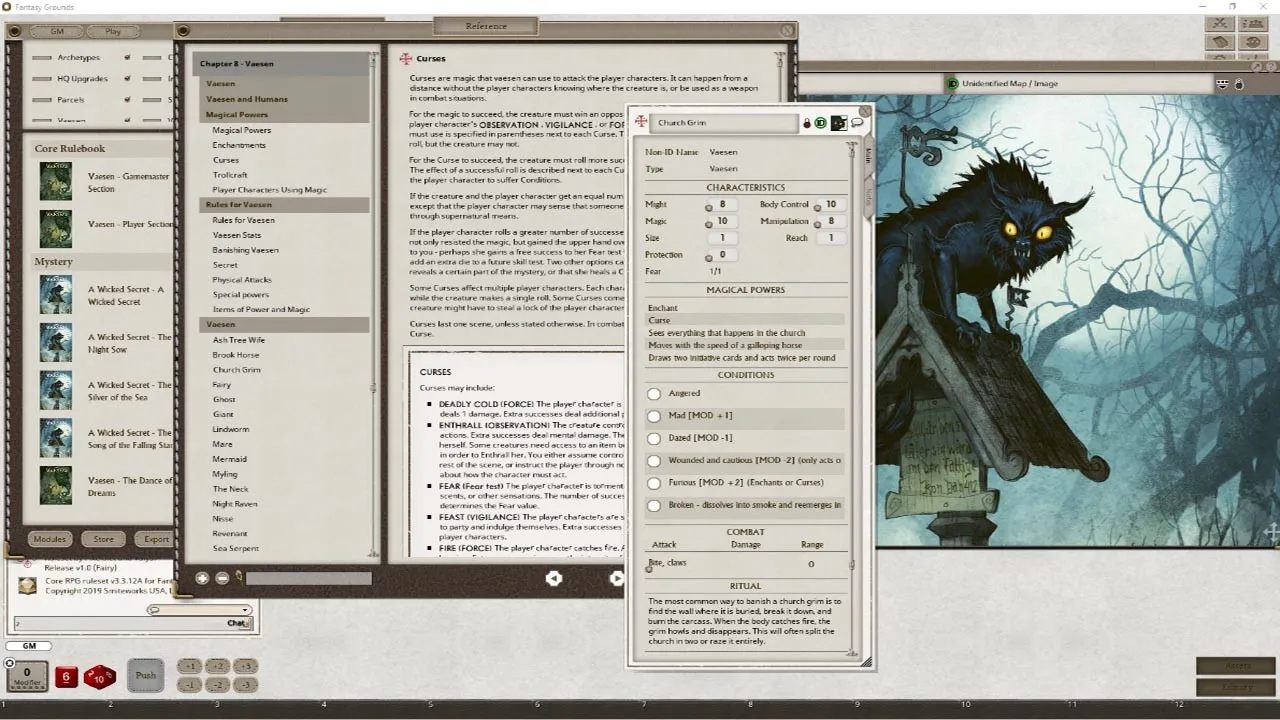 Fantasy Grounds - Vaesen - Nordic Horror Roleplaying Screenshot 5