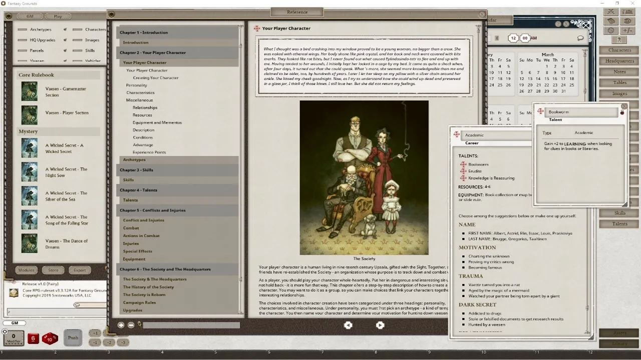 Fantasy Grounds - Vaesen - Nordic Horror Roleplaying Screenshot 3