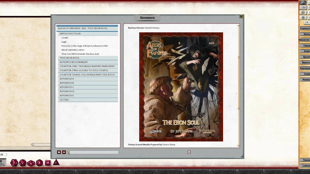Fantasy Grounds - Aegis of Empires - AE2 - The Ebon Soul Screenshot 0