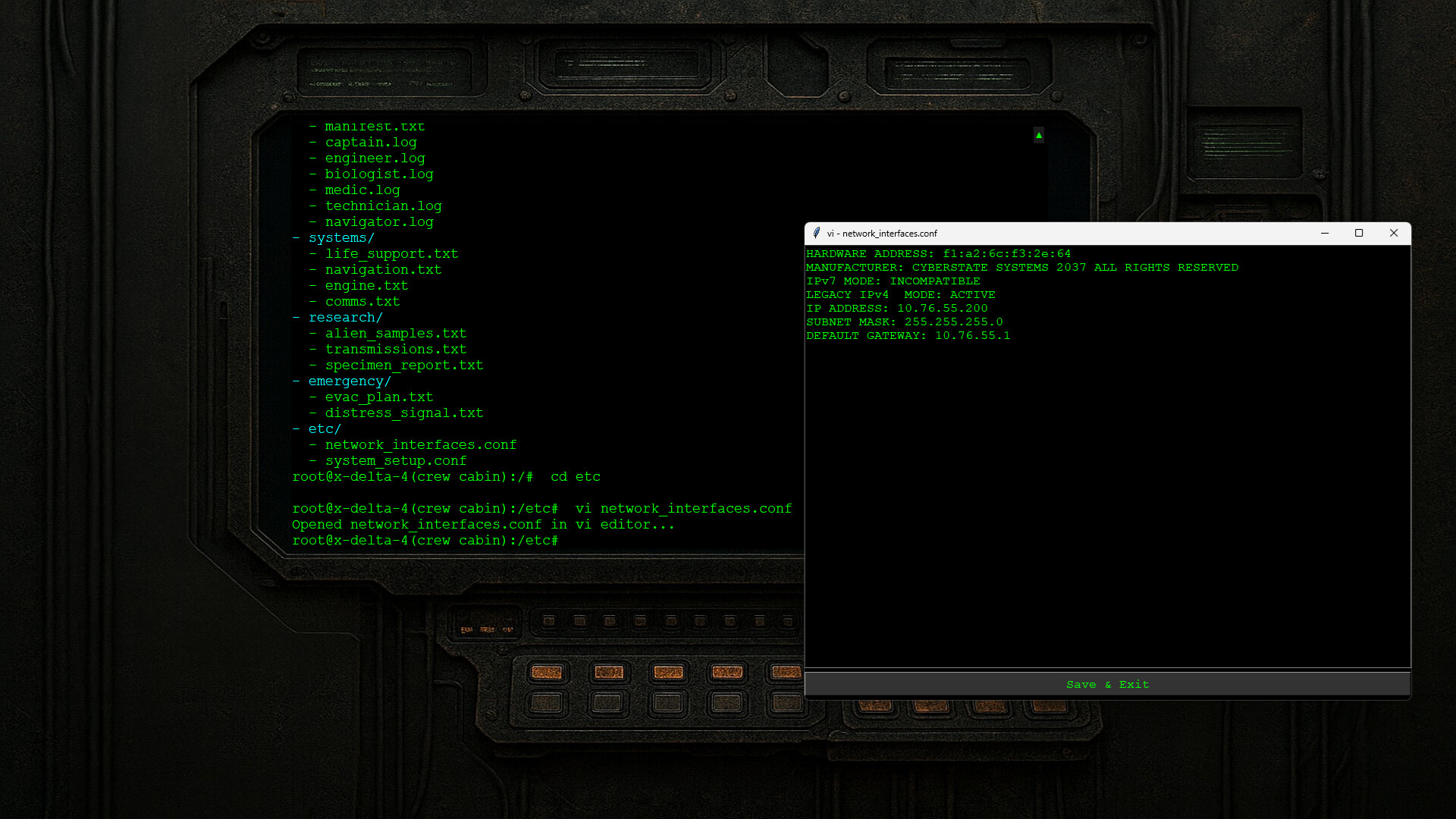 Delta 4 Terminal Protocol Screenshot 1