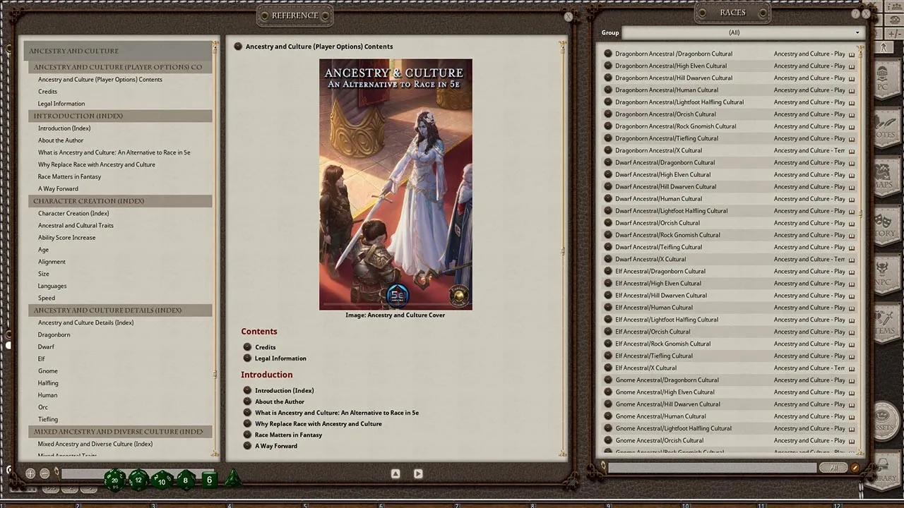 Fantasy Grounds - Ancestry & Culture: An Alternative to Race in 5e Screenshot 0