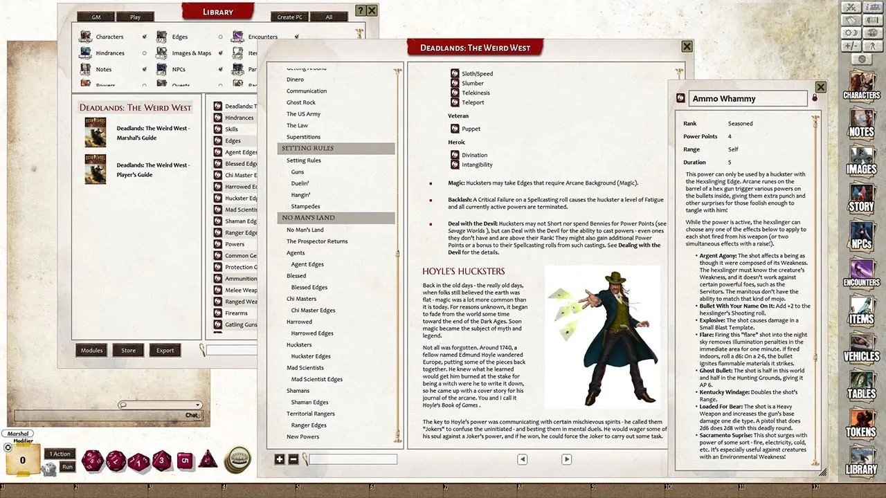 Fantasy Grounds - Deadlands: The Weird West (Core Rules Book) Screenshot 4