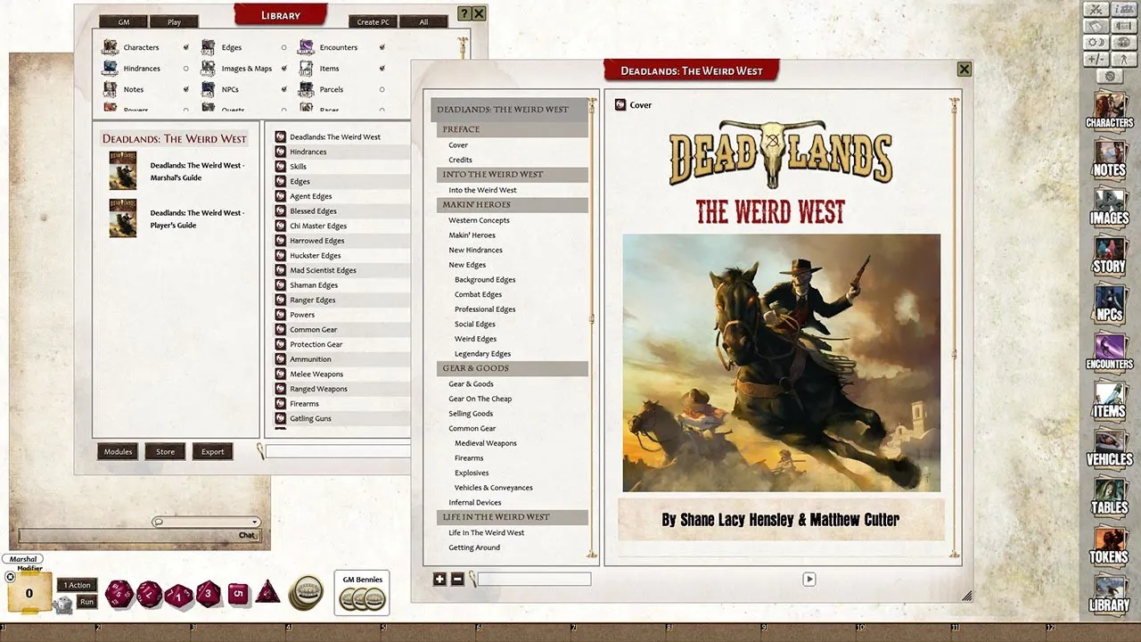 Fantasy Grounds - Deadlands: The Weird West (Core Rules Book) Screenshot 7