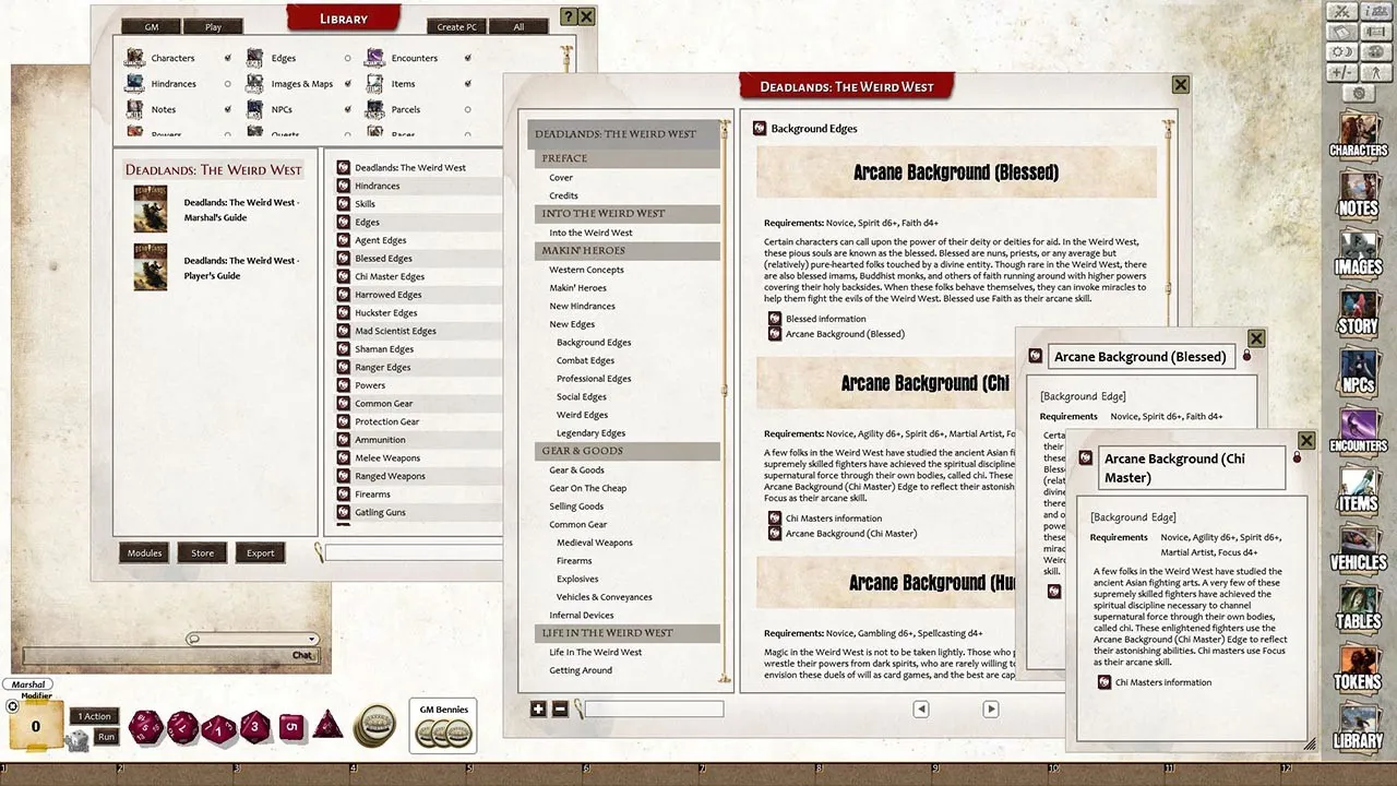 Fantasy Grounds - Deadlands: The Weird West (Core Rules Book) Screenshot 6