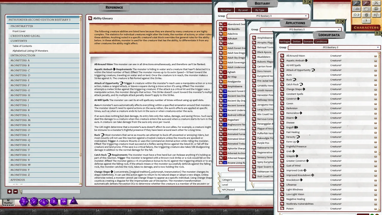 Fantasy Grounds - Pathfinder 2 RPG - Bestiary 3 Screenshot 1