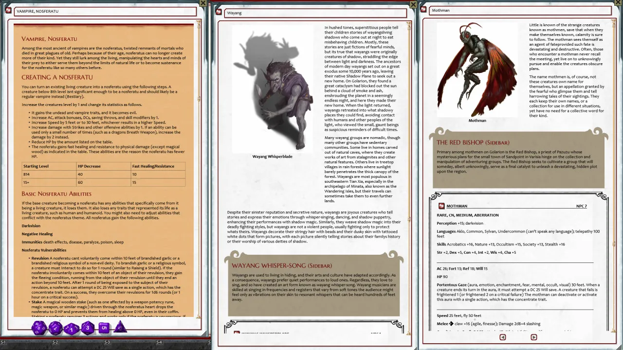Fantasy Grounds - Pathfinder 2 RPG - Bestiary 3 Screenshot 4