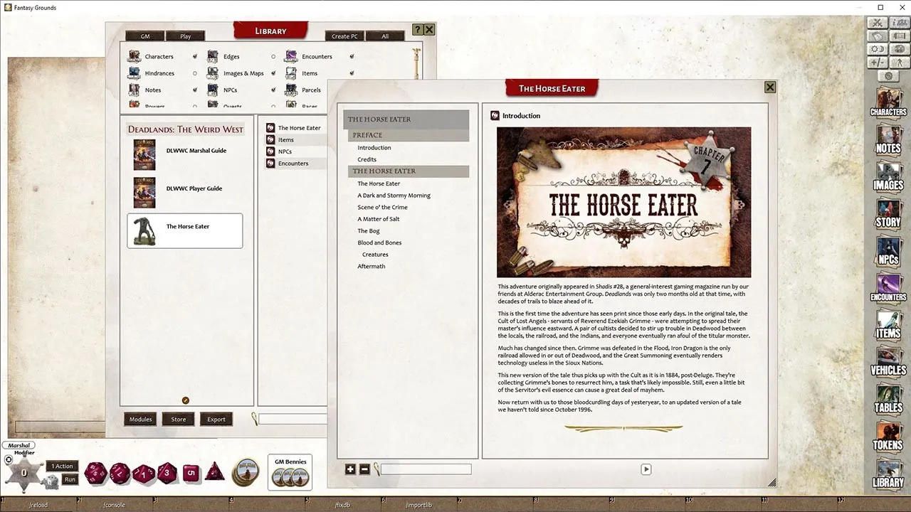 Fantasy Grounds - Deadlands: the Weird West Companion Screenshot 0