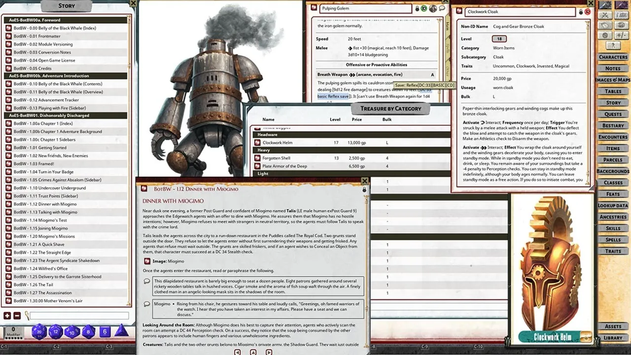 Fantasy Grounds - Pathfinder 2 RPG - Agents of Edgewatch AP 5: Belly of the Black Whale Screenshot 4
