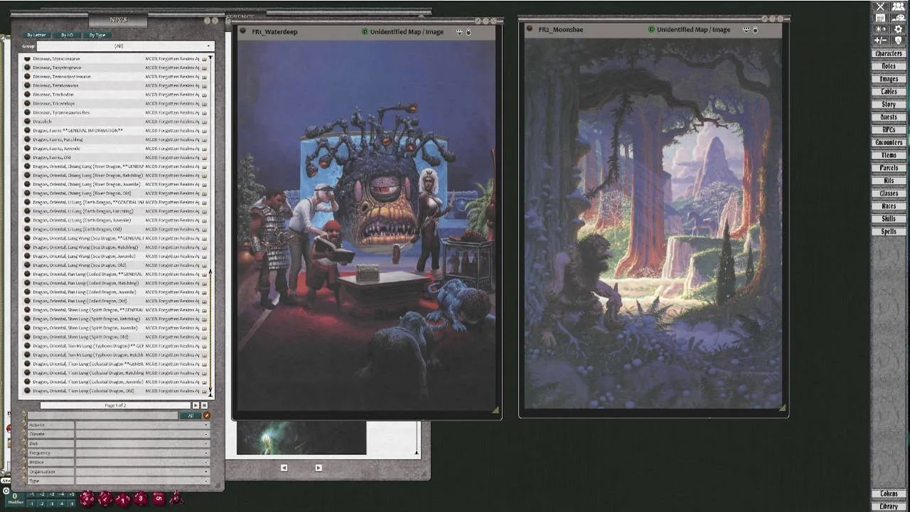 Fantasy Grounds - MC3 Monstrous Compendium Forgotten Realms Appendix (2e) Screenshot 2